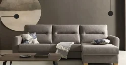 Seccional con Chaise Longue a la Derecha Faro – Gris