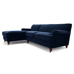 Seccional con Chaise Longue a la Izquierda Orson – Rosa Vintage