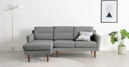 Seccional con Chaise Longue a la Izquierda Walker – Gris