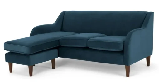 Seccional con Chaise Longue a la Derecha Helena – Azul Cerceta