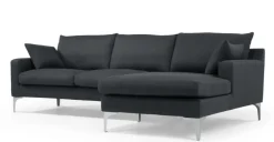 Seccional con Chaise Longue a la Derecha Mendini – Gris Antracita