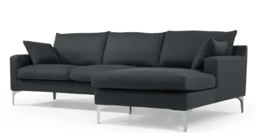 Seccional con Chaise Longue a la Derecha Mendini – Gris Antracita