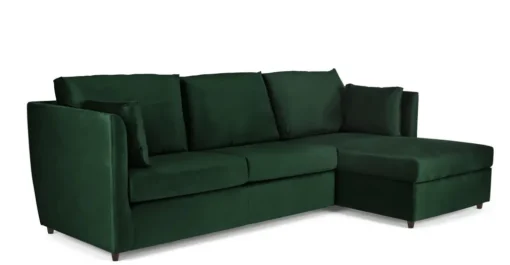 Seccional con Chaise Longue a la Derecha Milner – Verde Botella