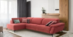 Seccional con Chaise Longue a la Izquierda Amicci – Coral