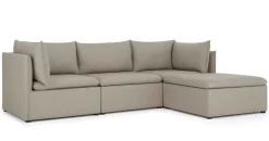 Seccional con Chaise Longue a la Derecha Victor – Gris Portland