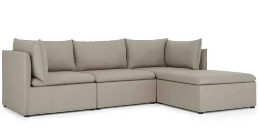 Seccional con Chaise Longue a la Derecha Victor – Gris Portland