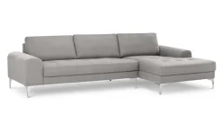 Seccional con Chaise Longue a la Derecha Vittorio – Gris Perla