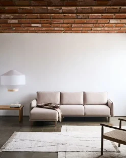 Seccional con Chaise Longue a la Izquierda Carlota – Beige