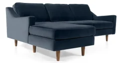 Seccional con Chaise Longue a la Izquierda Dallas – Azul Marino