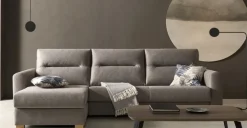 Seccional con Chaise Longue a la Izquierda Faro – Gris