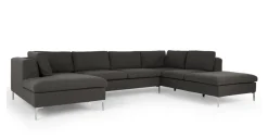 Seccional con Chaise Longue a la Derecha Monterosso – Gris Marengo