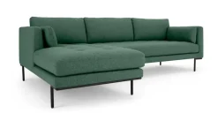 Seccional con Chaise Longue a la Izquierda Harlow – Verde