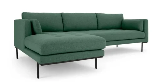 Seccional con Chaise Longue a la Izquierda Harlow – Verde