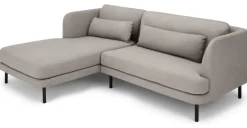 Seccional con Chaise Longue a la Izquierda Herman – Gris Manhattan