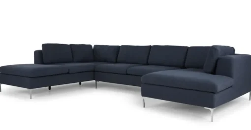Seccional con Chaise Longue a la Izquierda Monterosso – Azul Tormenta
