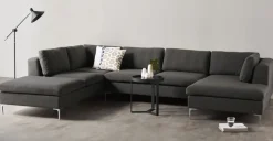 Seccional con Chaise Longue a la Izquierda Monterosso – Gris Marengo