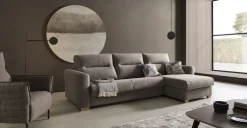 Seccional con Chaise Longue a la Derecha Faro – Gris