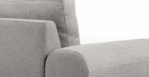 Seccional con Chaise Longue a la Izquierda Vittorio – Gris Perla
