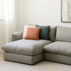 Seccional con Chaise Longue a la Izquierda Cuzco – Gris