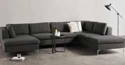 Seccional con Chaise Longue a la Derecha Monterosso – Gris Marengo