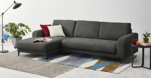 Seccional con Chaise Longue a la Izquierda Luciano – Gris Hudson