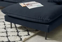 Seccional con Chaise Longue a la Derecha Fallyn – Azul Marino