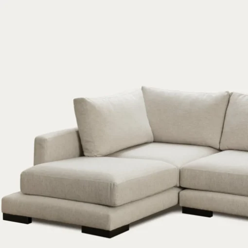 Seccional con Chaise Longue a la Izquierda Crate – Beige