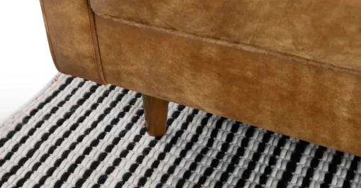 Seccional con Chaise Longue a la Derecha Dallas – Cuero Canela