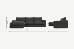 Seccional con Chaise Longue a la Izquierda Arni – Pizarra