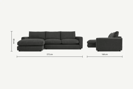 Seccional con Chaise Longue a la Izquierda Arni – Pizarra