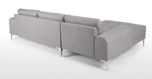 Seccional con Chaise Longue a la Derecha Vittorio – Gris Perla