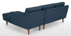 Seccional con Chaise Longue a la Derecha Walker – Azul