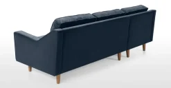 Seccional con Chaise Longue a la Izquierda Dallas – Azul Marino