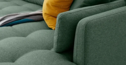 Seccional con Chaise Longue a la Izquierda Harlow – Verde