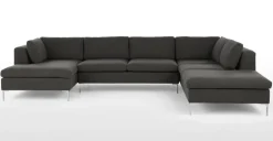 Seccional con Chaise Longue a la Derecha Monterosso – Gris Marengo