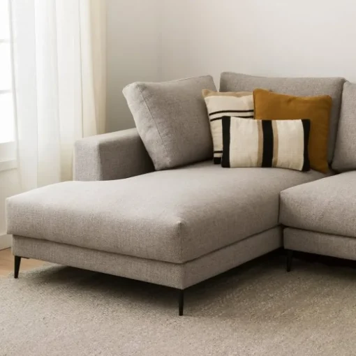 Seccional con Chaise Longue a la Izquierda Tiber – Perla