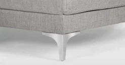 Seccional con Chaise Longue a la Derecha Vittorio – Gris Perla