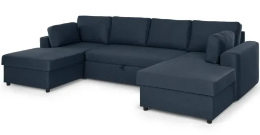 Seccional en U Aidian – Azul Real
