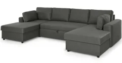 Seccional en U Aidian – Gris Paloma