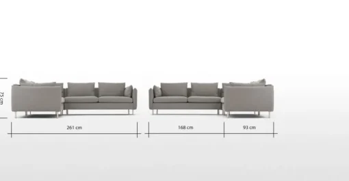 Seccional Vento – Gris Manhattan