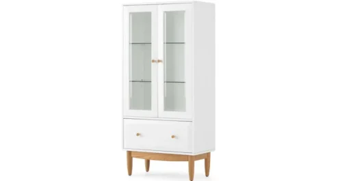 Semicolumna Willow – Blanco y roble