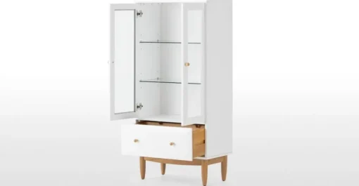 Semicolumna Willow – Blanco y roble