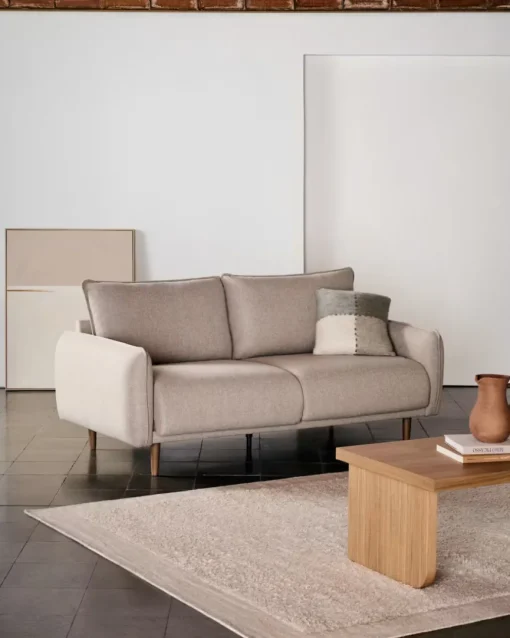 Sofá 2 Cuerpos Carlota – Beige