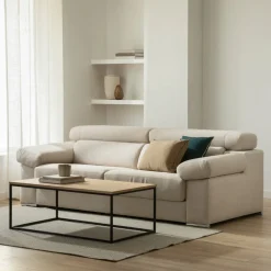 Sofá 3 Cuerpos Dolmen – Beige