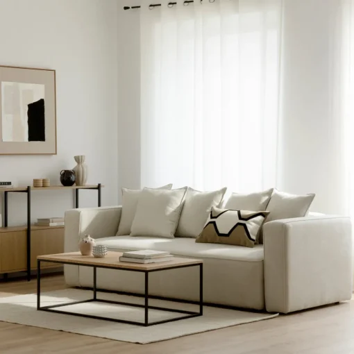 Sofá 2 Cuerpos Livorno – Beige