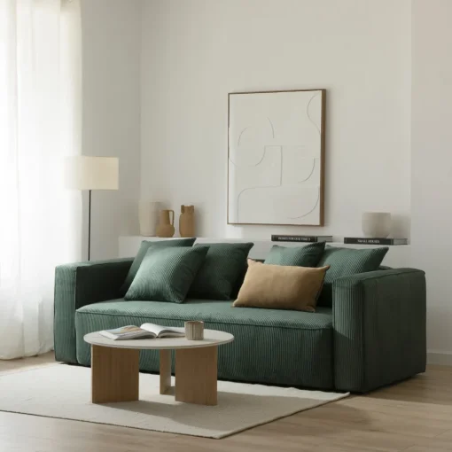 Sofá 2 Cuerpos Livorno – Verde