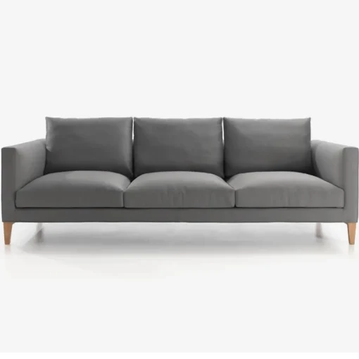 Sofá 3 Cuerpos Slim – Gris Oscuro