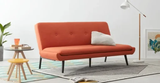 Sofá Cama Click Clack Edwin – Naranja Retro