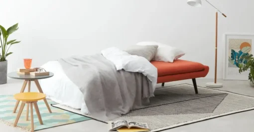 Sofá Cama Click Clack Edwin – Naranja Retro