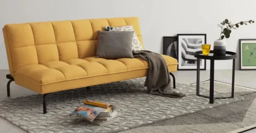 Sofá Cama Click Clack Hallie – Amarillo Yema